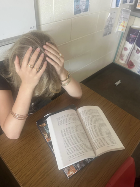 DHS student experiencing stress